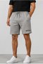 Men's Black Gray 2-Piece Combed Cotton Above Knee Shorts Basketball Football Fitness Sports Exercise Running Bermuda - 6