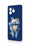 Omix X7 Compatible Blue Ribbon Flower Patterned Silicone Case - 4