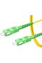 SC APC to SC APC Simplex Single Mode PVC Fiber Optic Patch Cable (1.5m) - 3