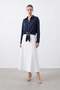 Women's Shirt with Buckle Detail - 10795Gml Dark Blue