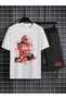 Michael Schumacher Printed 100% Cotton Crewneck Children's T-Shirt-Shorts F1 Dual Set