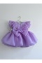 Lilu Girl's Purple Butterfly Detailed Fluffy Carolina Evening Dress
