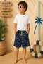 New Season Patterned Quick-Dry Boys' Shorts Swimwear - Children's Sea-Pool Shorts - 2