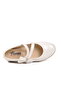 White Patent Leather Girl's Ballerinas - 4