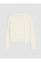 Lcw Vision Ecru Crew Neck Women's Knitwear Cardigan - 2