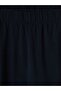 Lcwaikiki Curve Navy Blue Large Size Women's Leggings with Elastic Waist - 5