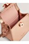 Rose Detail Mini Metallic Top Handle Bag - 5