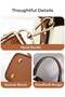 Women PU Shoulder Bucket Crossbody Sling Tote Handbag Large-Capacity Multi-Pocket - 2