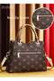Women Stylish Handbag with Magnetic Snap and Zipper, Large Capacity Shoulder Bag - 3