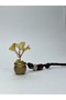 Fengshui Gold Money Pouch Citrine Natural Stone Keychain - 2