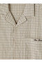 Xside Beige Relax Fit Embroidered Men's Shirt - 6