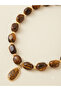 Leyan Natural Stone Tiger's Eye Special Design Necklace Gift for Lover - 2