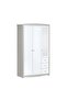 Hazel 3-Door Wardrobe With 3 Drawers And Mirror - Light Beige And White - 4
