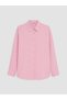 Özmarka New Season Pink Striped Oversize Women's Shirt - 5