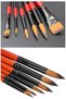 Professional Painting Brush Set 6-Piece Cut-End 1 Pack Stilo Set 5 Synthetic Quality Painter Brush Set - 2