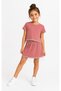 Girl's Skirt Suit with Stone Detail and Crop Model Skirt for Girls Aged 3-10