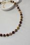 Certified Polygonal Mokai̇t Jasper Natural Stone Necklace - 3