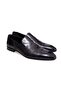 Black Color Laceless Genuine Leather Men's Shoes