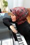 وشاح حرير تويل 11455-10 زهرة الرمان - 4