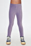 Light Lilac Girls' Corduroy Tights - 2