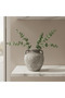 Grey Ceramic Vase with Jute Rope Handles | Speckled Stone Finish | Luxury Home Décor | 20 cm - 3