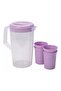 2L Plastic Water Jug with 4 Cups