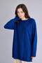 Regular Fit Crew Neck Sax Blue Knitwear Tunic C4474Ax26Au - 3