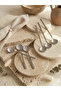 6-Piece Presentation/Sweet Spoons Stainless Steel, Oyster Silver Spoon Set - 3