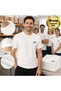 10 White Promotional T-Shirts with Your Logo - Cotton Unisex Disposable Corporate T-Shirt