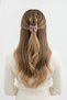 Transparent Pink Bow Design Hair Clip Stylish and Convenient Claw Clip for Women - 2