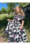 Deri̇n Girls' Crop Top and Skirt Set (with a Gift Bow) - 2