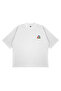 Unisex Women's Men's Palace Mix Front Back Written Logo Front Printed Oversize Thick Fabric Relaxed Cut Cotton T-Shirt - 4