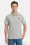 Men Regular Fit Short Sleeve Brand Polo Shirt, Light Grey