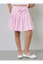 Girls Bow Detail Puff Sleeve Blouse and Pleated Skirt Set - 5