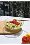 1 Piece Glass Transparent 20 cm Salad Bowl Medium Size Salad Plate Bowl 20 cm - 4