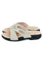Men's Hajj Umrah Slippers - Orthopedic Anatomical Comfortable Sole Daily Slippers 3200-1 Dark Beige - 5