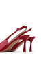 Women's Genuine Leather Red Patent Leather Heeled Shoes - 6