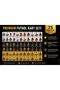 Football Player Playing Card 75 Pieces 25 Gold- 25 Silver- 25 Black Series Pocket Flexible Unbreakable Shiny Card + Bag