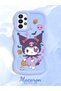 Samsung Galaxy A23 Compatible Case Camera Protector Blue Silicone Couple Phone Case Cartoon Pattern - 2
