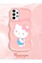 Samsung Galaxy A73 Compatible Case Camera Protector Pink Silicone Couple Phone Case Kitty Pattern - 2