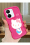 Vivo Y36 4g Compatible Case Camera Protector Red Silicone Couple Phone Case Kitty Pattern