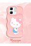 Infinix Hot 50I Compatible Case Camera Protector Pink Silicone Couple Phone Case Kitty Pattern - 2