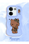 Tecno Camon 20 Compatible Case Camera Protector Blue Silicone Couple Phone Case Kitty Pattern - 2