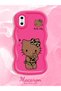 iPhone XS Compatible Case Camera Protector Red Silicone Couple Phone Case Kitty Pattern - 2