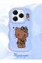 Tecno Spark 20 Pro Compatible Case Camera Protector Blue Silicone Couple Phone Case Kitty Pattern - 2