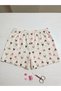 Satin Ribbon Belt Detail Women's Shorts Pajama Bottoms - 2