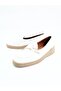 Women's genuine leather flat shoes white - 4