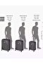 Dune Hardcase 4-Double Wheel Expandable Cabin and Check-In Luggage Trolley Set 3-Pieces - Lavender - 5