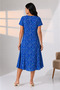 Summer Plus Size Viscose V-Neck Short Sleeve Dress 2688 - 2