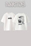Kanye West_24 Design Printed Unisex Oversize White Tshirt